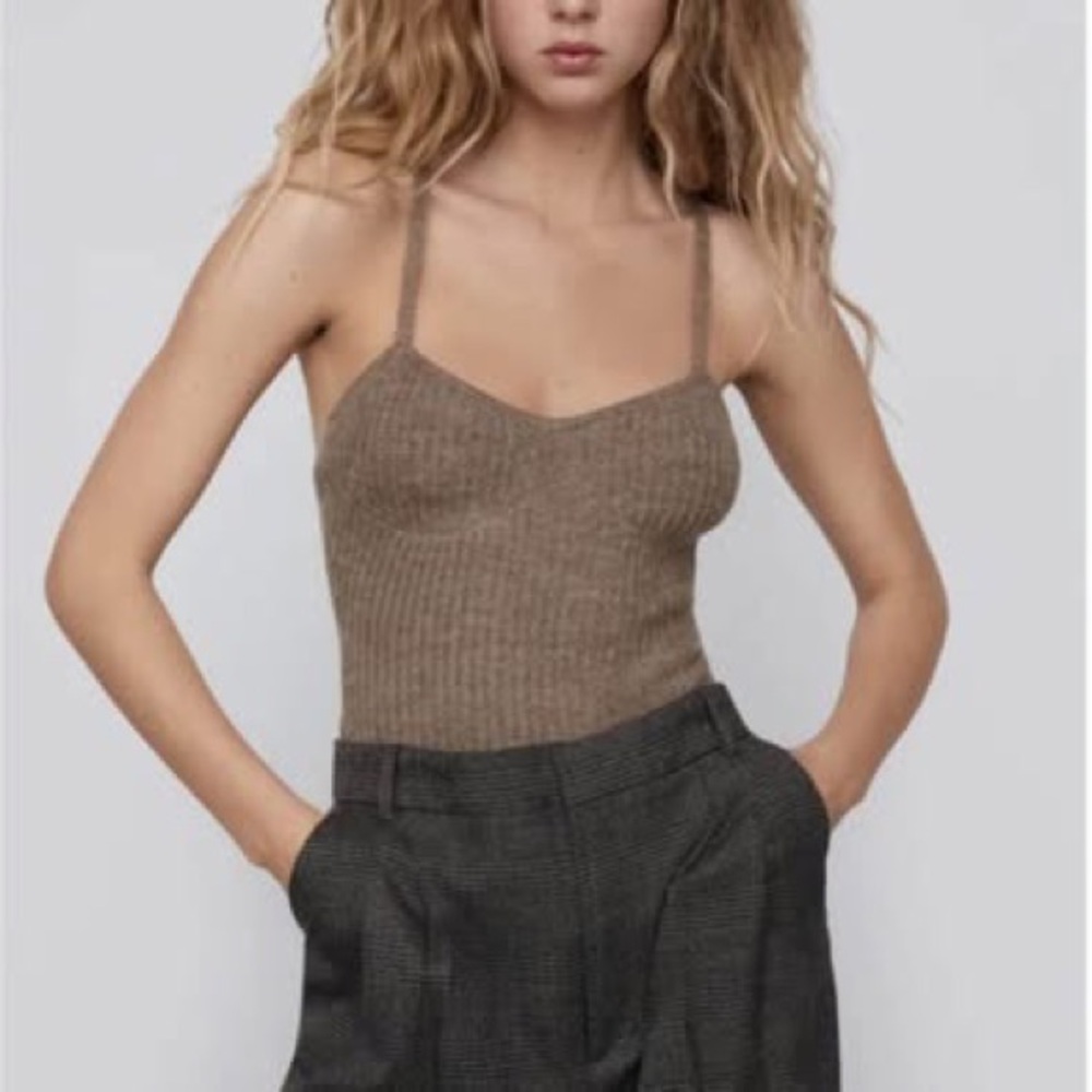 Zara knit bodysuit
